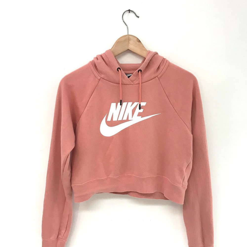 Nike Cropped Hoodie Peach XS